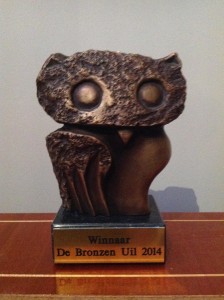 bronzen uil 2014 beeldje